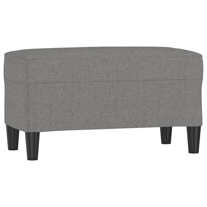 Bancă, gri închis, 70x35x41 cm, textil - WALTI WALTI