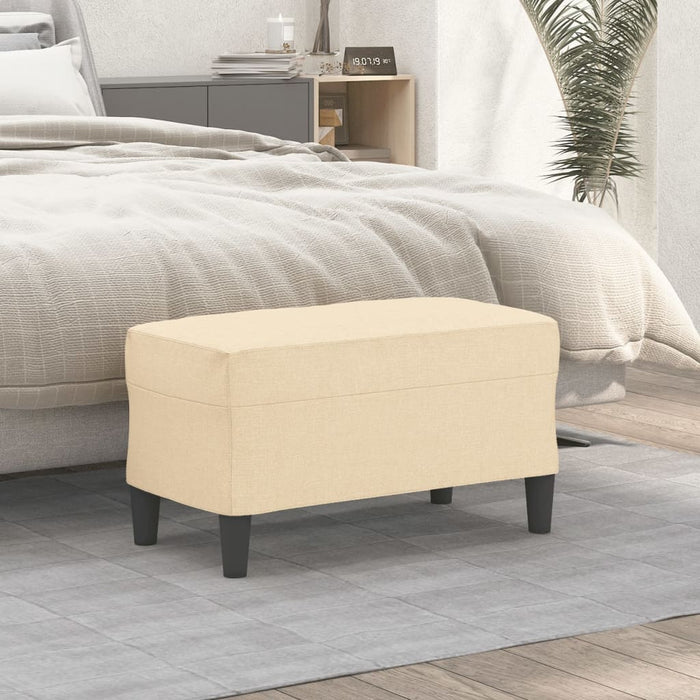 Bancă, crem, 70x35x41 cm, textil - WALTI WALTI