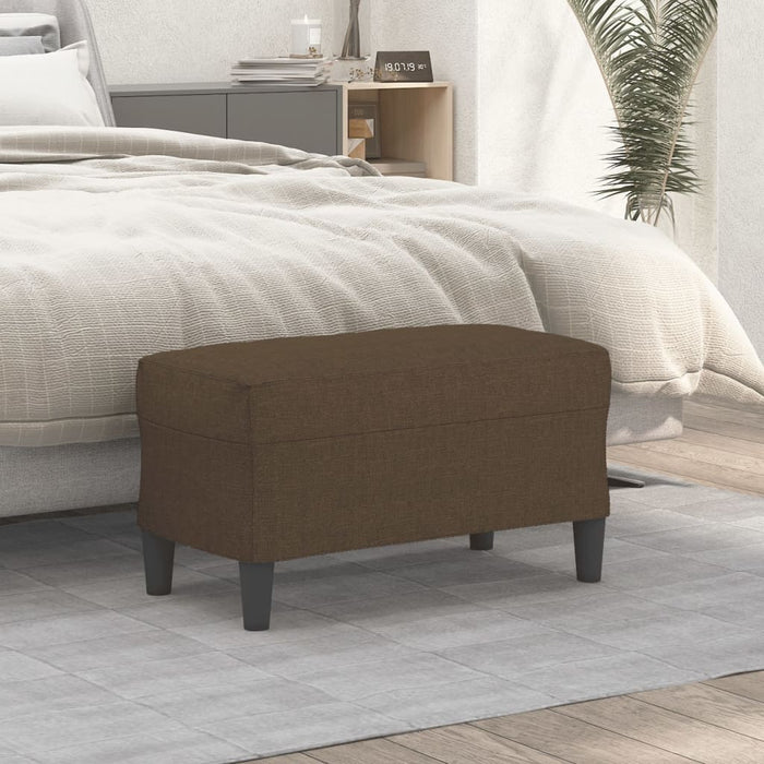 Bancă, maro, 70x35x41 cm, textil - WALTI WALTI