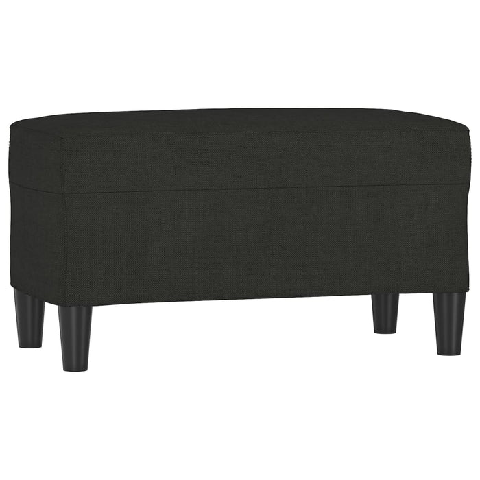 Bancă, negru, 70x35x41 cm, textil - WALTI WALTI