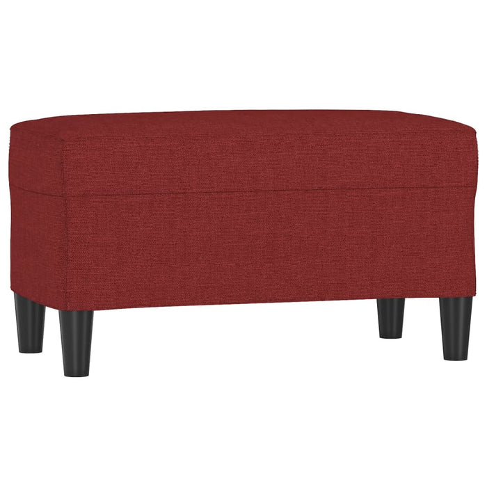 Bancă, roșu vin, 70x35x41 cm, textil - WALTI WALTI