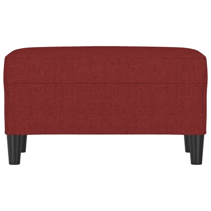 Bancă, roșu vin, 70x35x41 cm, textil - WALTI WALTI