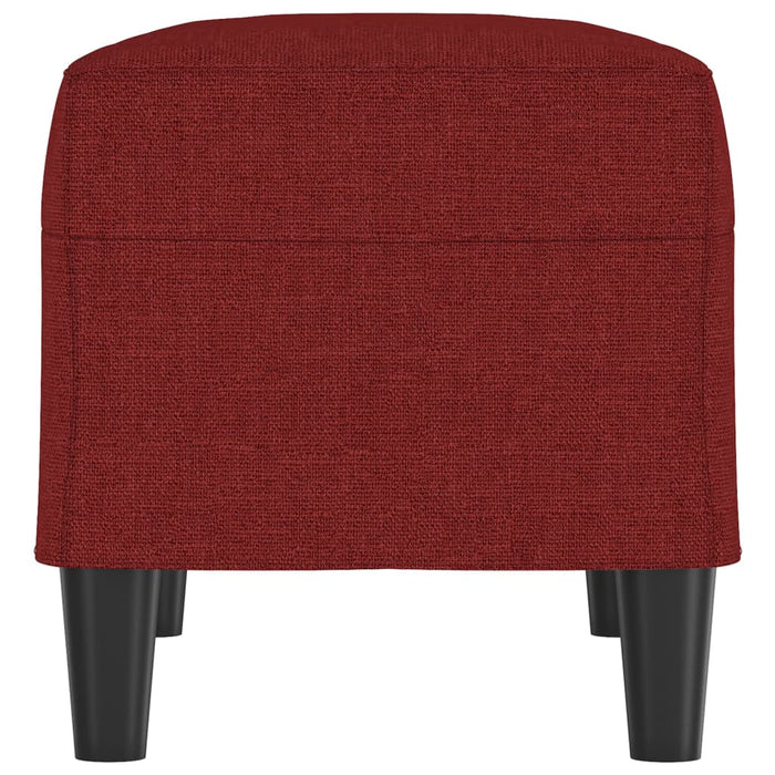 Bancă, roșu vin, 70x35x41 cm, textil - WALTI WALTI
