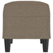 Bancă, gri taupe, 70x35x41 cm, textil - WALTI WALTI