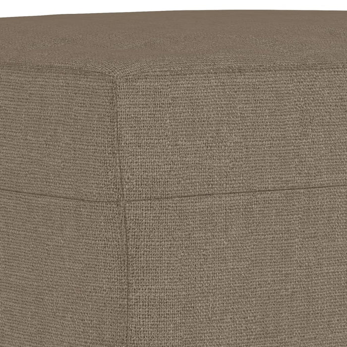 Bancă, gri taupe, 70x35x41 cm, textil - WALTI WALTI