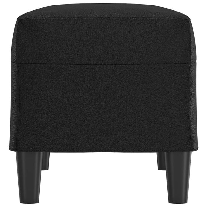 Bancă, negru, 70x35x41 cm, piele ecologică - WALTI WALTI