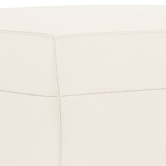 Bancă, crem, 70x35x41 cm, piele ecologică - WALTI WALTI