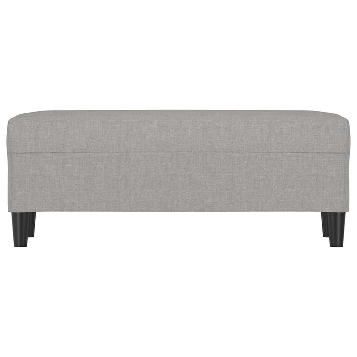 Bancă, gri deschis, 100x35x41 cm, textil - WALTI WALTI