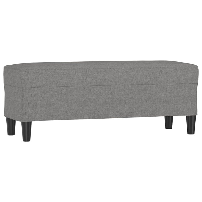Bancă, gri închis, 100x35x41 cm, textil - WALTI WALTI
