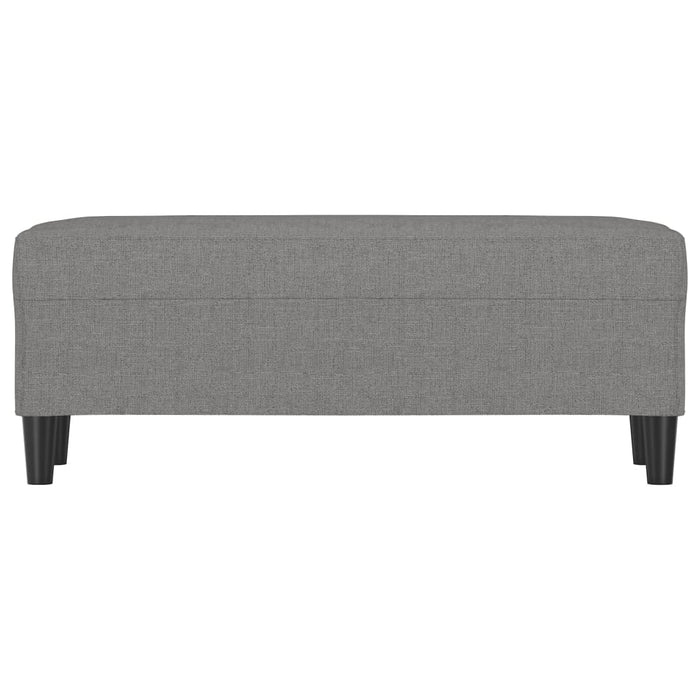 Bancă, gri închis, 100x35x41 cm, textil - WALTI WALTI