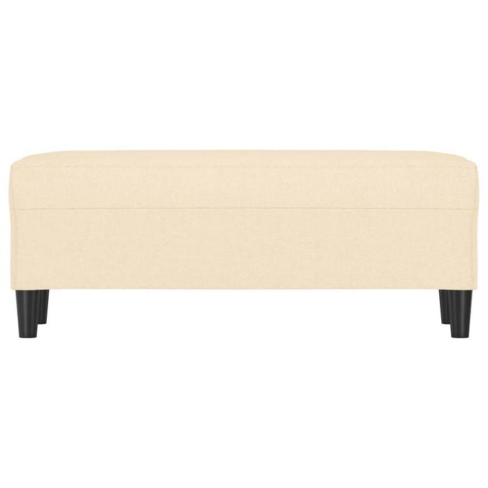 Bancă, crem, 100x35x41 cm, textil - WALTI WALTI