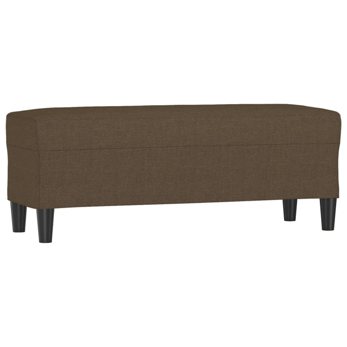 Bancă, maro, 100x35x41 cm, textil - WALTI WALTI