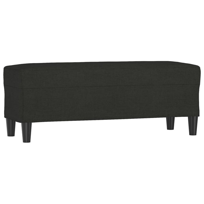 Bancă, negru, 100x35x41 cm, textil - WALTI WALTI