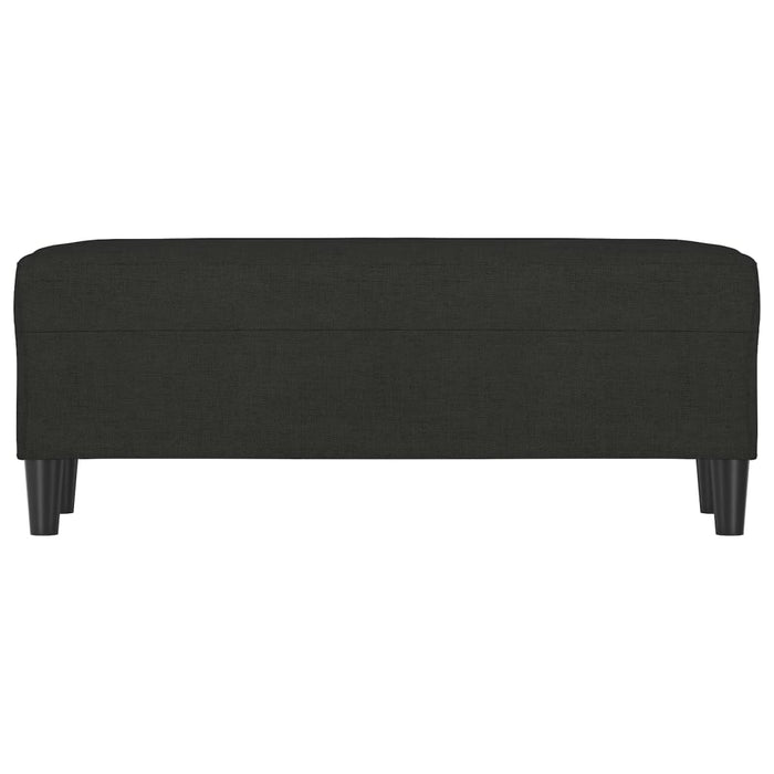 Bancă, negru, 100x35x41 cm, textil - WALTI WALTI