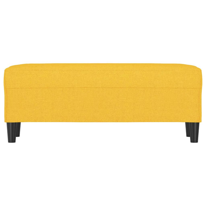 Bancă, galben deschis, 100x35x41 cm, textil - WALTI WALTI