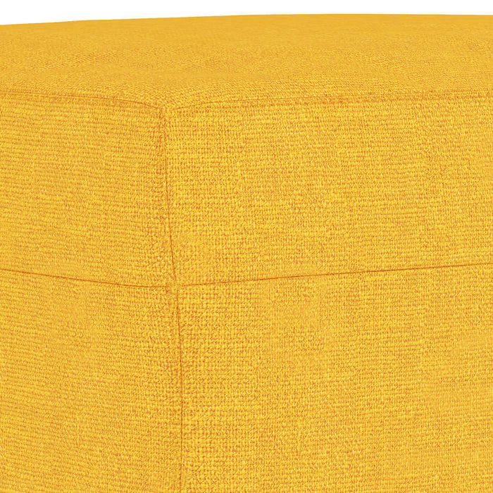Bancă, galben deschis, 100x35x41 cm, textil - WALTI WALTI
