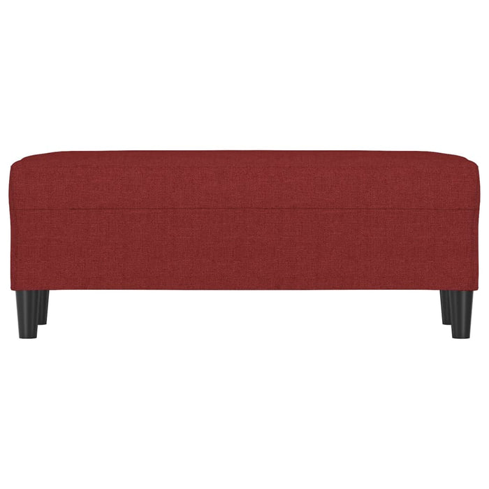 Bancă, roșu vin, 100x35x41 cm, textil - WALTI WALTI