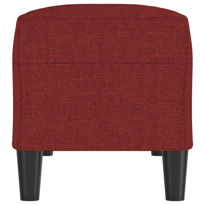Bancă, roșu vin, 100x35x41 cm, textil - WALTI WALTI