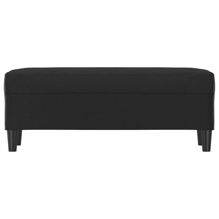Bancă, negru, 100x35x41 cm, piele ecologică - WALTI WALTI