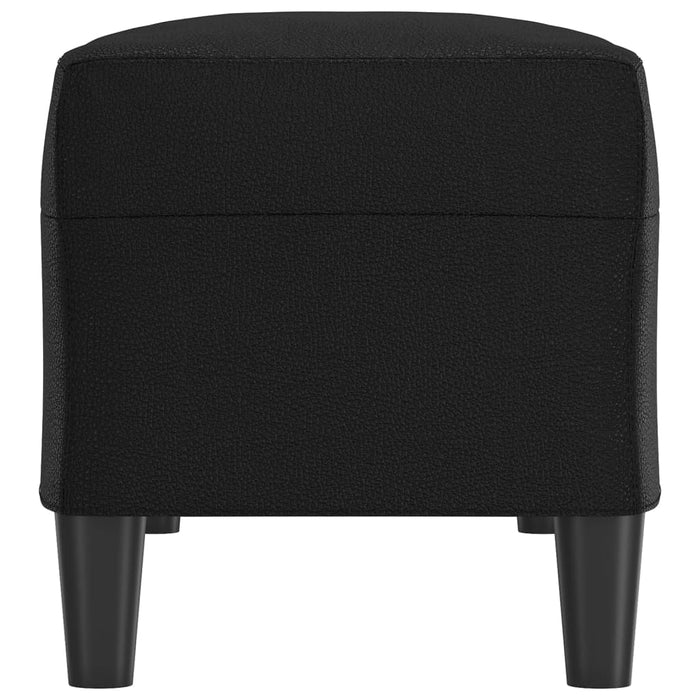 Bancă, negru, 100x35x41 cm, piele ecologică - WALTI WALTI