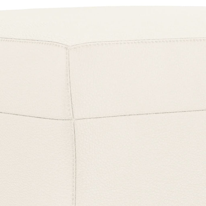 Bancă, crem, 100x35x41 cm, piele ecologică - WALTI WALTI