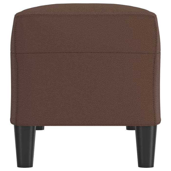 Bancă, maro, 100x35x41 cm, piele ecologică - WALTI WALTI