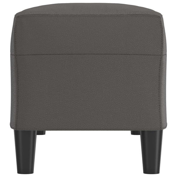 Bancă, gri, 100x35x41 cm, piele ecologică - WALTI WALTI