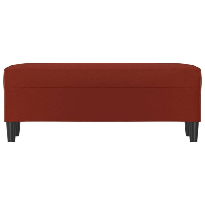 Bancă, roșu vin, 100x35x41 cm, piele ecologică - WALTI WALTI