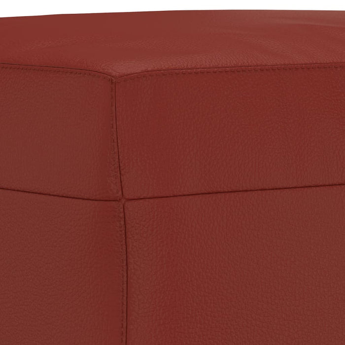 Bancă, roșu vin, 100x35x41 cm, piele ecologică - WALTI WALTI