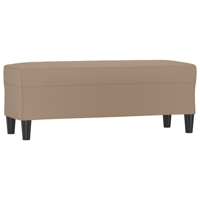 Bancă, cappuccino , 100x35x41 cm, piele ecologică - WALTI WALTI