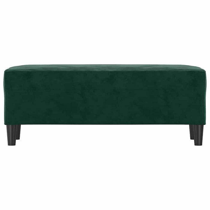 Bancă, verde închis, 100x35x41 cm, catifea - WALTI WALTI