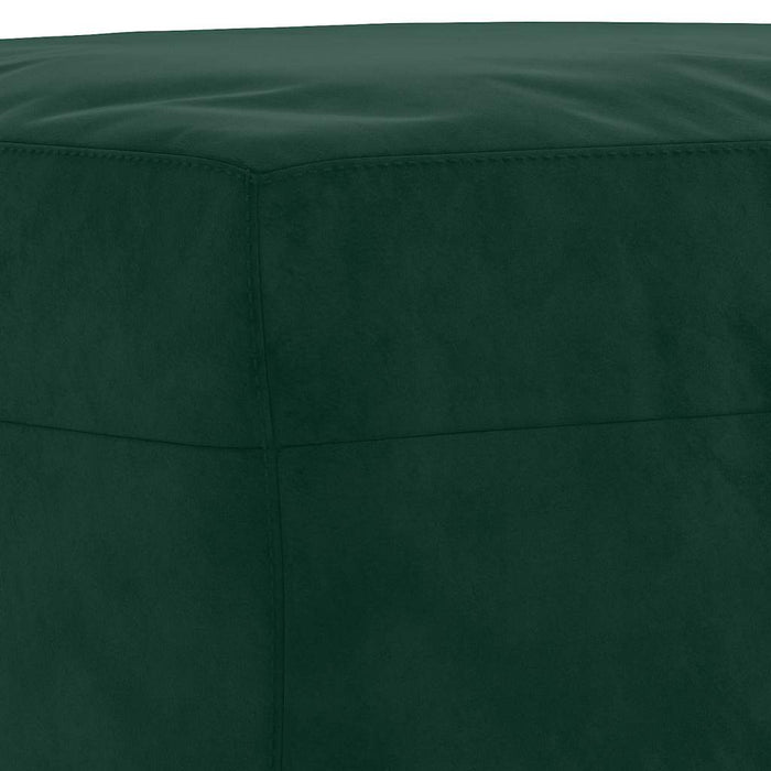 Bancă, verde închis, 100x35x41 cm, catifea - WALTI WALTI