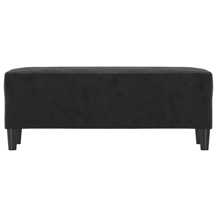 Bancă, negru, 100x35x41 cm, catifea - WALTI WALTI
