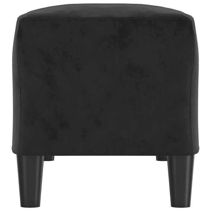 Bancă, negru, 100x35x41 cm, catifea - WALTI WALTI