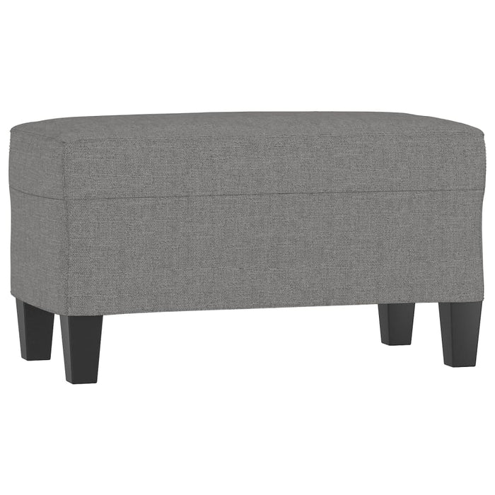 Bancă, gri închis, 70x35x41 cm, textil - WALTI WALTI