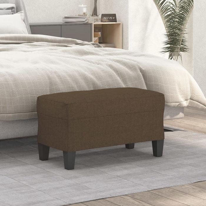 Bancă, maro, 70x35x41 cm, textil - WALTI WALTI