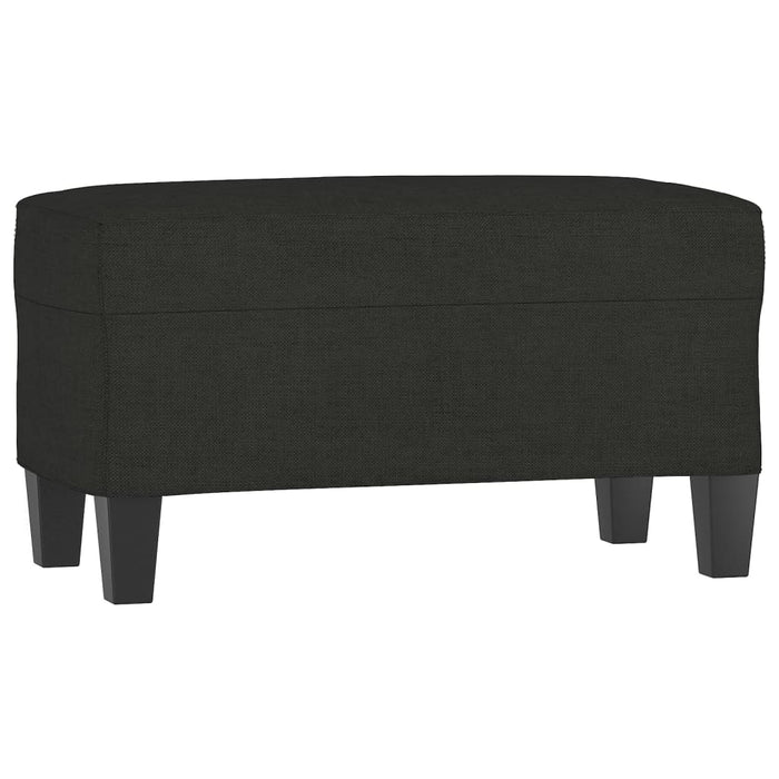 Bancă, negru, 70x35x41 cm, textil - WALTI WALTI