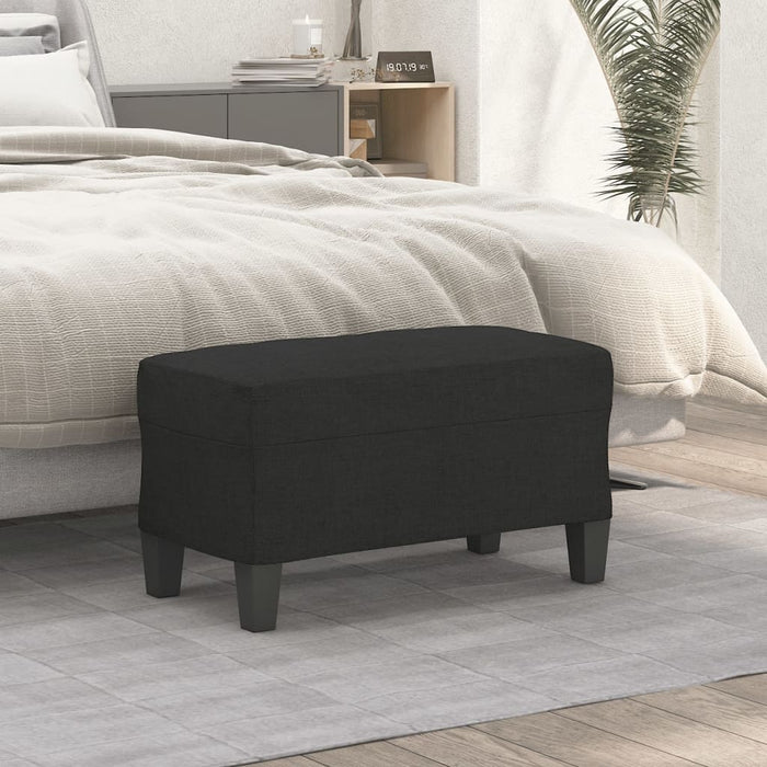 Bancă, negru, 70x35x41 cm, textil - WALTI WALTI