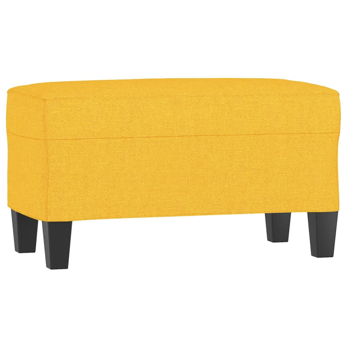 Bancă, galben deschis, 70x35x41 cm, textil - WALTI WALTI