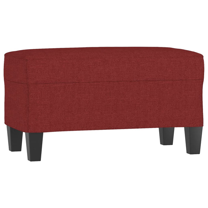 Bancă, roșu vin, 70x35x41 cm, textil - WALTI WALTI