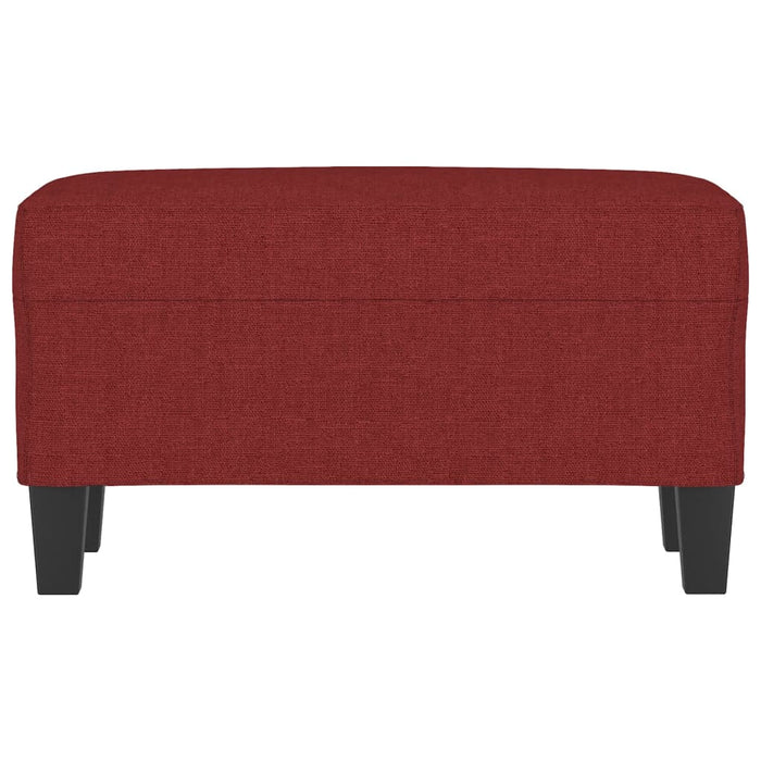Bancă, roșu vin, 70x35x41 cm, textil - WALTI WALTI