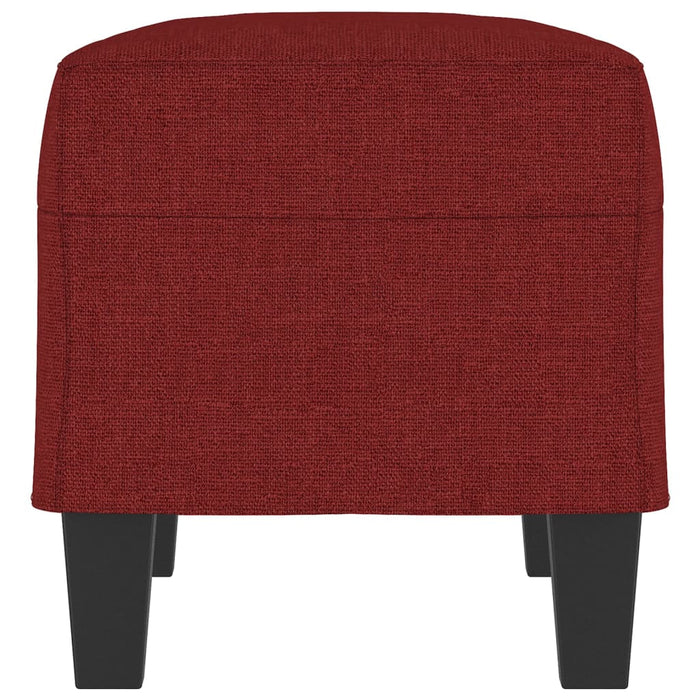 Bancă, roșu vin, 70x35x41 cm, textil - WALTI WALTI