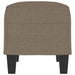 Bancă, gri taupe, 70x35x41 cm, textil - WALTI WALTI