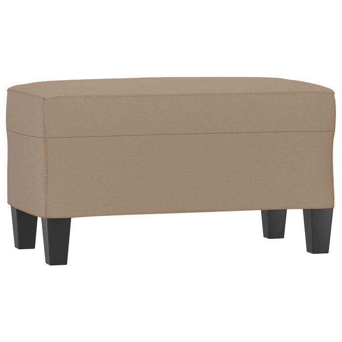 Bancă, cappuccino, 70x35x41 cm, piele ecologică - WALTI WALTI