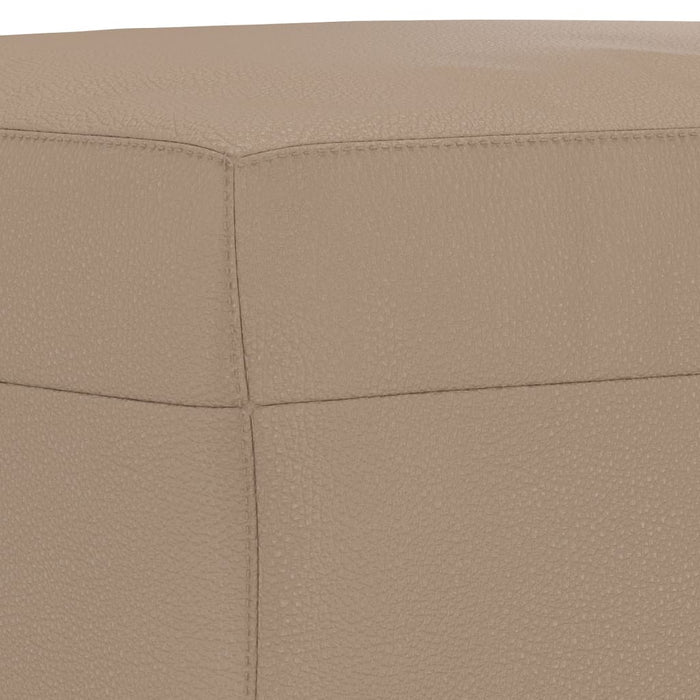 Bancă, cappuccino, 70x35x41 cm, piele ecologică - WALTI WALTI