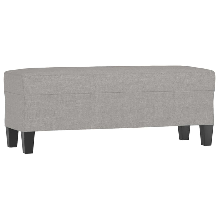 Bancă, gri deschis, 100x35x41 cm, textil - WALTI WALTI