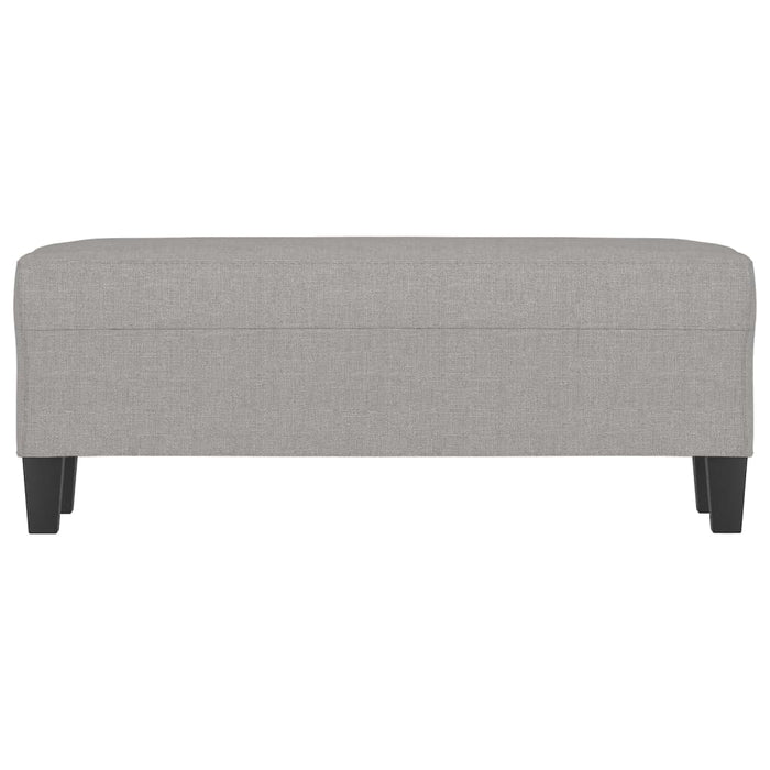 Bancă, gri deschis, 100x35x41 cm, textil - WALTI WALTI