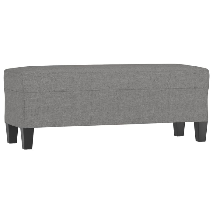 Bancă, gri închis, 100x35x41 cm, textil - WALTI WALTI