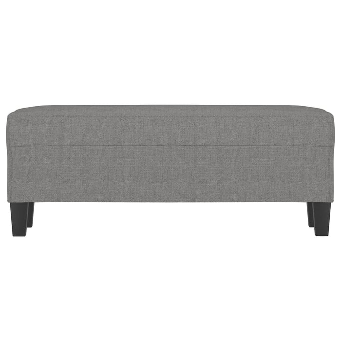 Bancă, gri închis, 100x35x41 cm, textil - WALTI WALTI