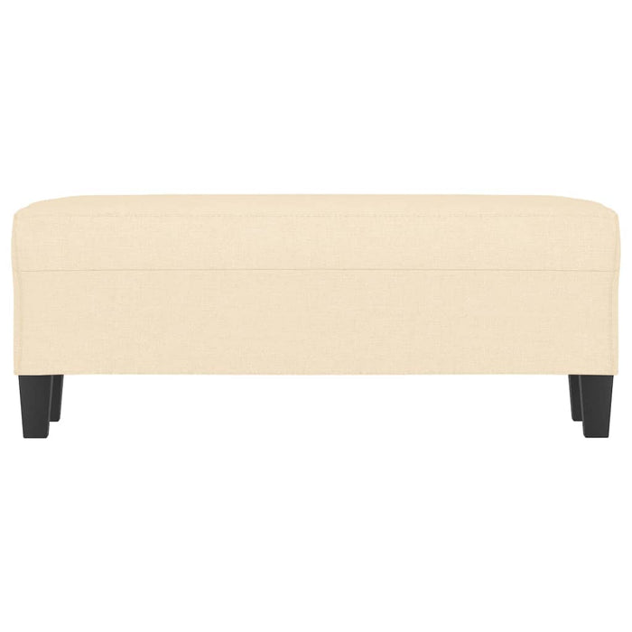 Bancă, crem, 100x35x41 cm, textil - WALTI WALTI